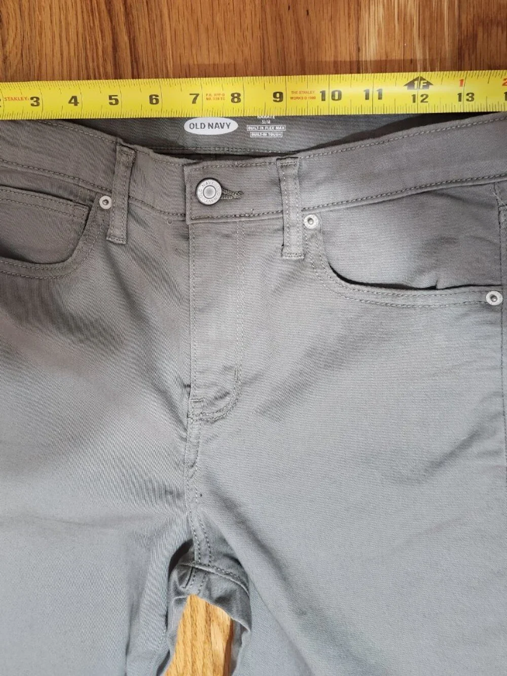 Old Navy Boy's Karate Built-In Flex Max Slim Denim Pants - Gray - Size 16